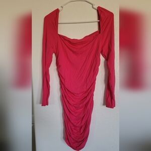 SHEIN Backless Pink Dress